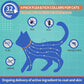 4 Pack Flea and Tick Collar for Cats, 32 Months Flea and Tick Treatment, Flea and Tick Prevention, Waterproof, Adjustable Flea and Tick Collar for Kittens, Blue & Orange