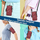 Cell Phone Holder Arm Band, Small Crossbody Shoulder Holsters Bag with Armband, Fits iPhone and All Cell Phones, Use for Running, Walking, Hiking & Biking (Plus Size,Red)