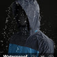 33,000ft Packable Rain Jacket Men's Lightweight Waterproof Rain Shell Jacket Raincoat with Hood for Golf Cycling Windbreaker