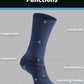 CWVLC Grip Socks Soccer - Cushioned Non-Slip Grippy for Men & Women Athletic - Barre Hospital Sticky Slipper Socks