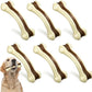Sosation 6 Pcs Dog Toys for Aggressive Chewers Nylon Beef Flavor Bones Tough Puppy Teething Toys Puppy Chew Bones for Large Medium Small Breed Dogs Puppies Pets Chew Toys(Small)