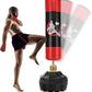 GYMAX Punching Bag for Adults, 70” Punching Stand with Suction Cup Base, TPR Shock Absorber & Multi-Layer Construction, Standing Punching Bag, Heavy Duty Boxing Equipment for Kickboxing MMA Muay