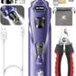 Dog Nail Grinder with 2 LED Lights Powerful 2 Speeds Super Quiet Dog Nail Trimmers with 3 Grinding Wheels Rechargeable Pet Dog Nail Clippers for Large Medium Puppy Dogs Dog Nail File Cat Nail Clipper