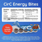 CirC Energy Bites - 12 Pack Chocolate Brownie Gluten Free Protein Balls - 10g Protein, Whole Grains, Nuts & Fruit - Portable Healthy Snacks for Adults & Kids, 5 Piece Resealable Packs