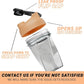 HELIMIX 1.5 Vortex Blender Shaker Bottle Holds Upto 20oz | No Blending Ball or Whisk | USA Made | Portable Pre Workout Whey Protein Drink Shaker Cup | Mixes Cocktails Smoothies Shakes | Top Rack Safe