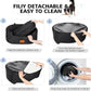 Dog Car Seat for Medium Dogs Up to 50 lbs, Pet Booster Seat for Cars SUVs and Trucks, Travel Dog Bed with Safety Strap, Thick Cushion, Non-Slip Base, Washable and Portable (Black)