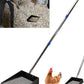 Large Chicken Poop Scooper, Chicken Coop Accessories,Metal Litter Scooper For Chicken,Chicken Coop Cleaning Tools,Heavy Duty Poop Shovel For Chicken Coop Accessories,Chicken Coop Must Haves (Black)