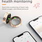 Ladies Smart Ring for Women Health Ring Blood Pressure Heart Rate Monitor Sleep Tracker Fitness Tracker Calories Step Counter Pedometer Gesture Control Waterproof Compatible with iOS Android Phones