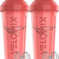 '-2 Pack- 28 oz Protein Shaker Bottles for Protein Mixes - 2x Wire Whisk | Leak Proof Shaker Cups for Protein Shakes | Protein Shaker Bottle Pack (Pink Set)
