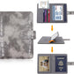 Melsbrinna Rfid Passport Holder for Travel women/Men, Cute Passport Wallet Rfid Blocking Card Slots, Rfid Passport Cover/CaseTravel Wallet, Passport Book Holder (1, Grey)