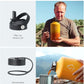 BUZIO 128oz Gallon Water Bottle, Insulated Water Jug with Straw Lid and Carrying Sleeve (Cold for 48 Hrs) Stainless Steel Hydro Metal Canteen Water Flask, Yellow Orange