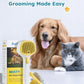 FURGO 3-in-1 Pet Steam Brush for Dogs & Cats – Reduces Static, Long-Pin Head for Long Hair, One-Click Release Button, Dog Spray Brush for Shedding Control (Long)