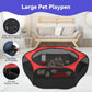 Pawaboo 5-in-1 Chicken Brooder Box for Chick Starter Kit, Includes Pet Cage Tent, Chicks Perch, Chicks Feeder, 1.1L Chick Waterer, Baby Chicken Supplies (Brooder Set), Red+Black