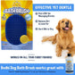 Bodhi Dog Stainless Steel Comb & Shampoo Brush - Bath & Shower Supplies for Dogs & Cats - Removes Shedding, Mats & Tangles - Pet Grooming Scrubber Bundle (Blue)