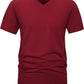 VEIISAR Premium V Neck T Shirts for Men - Modern Fitted Tees Vneck Undershirts