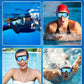 Swim Goggles for Adults, Wide View Anti-Fog & UV Swimming Goggles with Nose Clip & Ear Plugs, No Leak