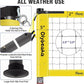 Portable Outdoor Volleyball Net Set System for Backyard Beach with Heavy Duty Poles, Durable Net, PU Volleyball & Pump, Carry Bag