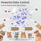 LaSyL Premium Crystal Cat Litter - 34.4 lb, Four Months Lasting - Superior Odor Control & Absorption, Non-Clumping, Low Tracking Silica Gel Safe for Pet, White & Blue (8 Bags of 4.3 lb)