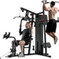 Mikolo Home Gym, Workout Station with 150LBS Weight Stack, Multifunctional Home Gym Equipment, Exercise Equipment for Full Body Strength Training