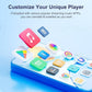 80GB MP3 Player with Bluetooth WiFi, 4" MP3 Players with Spotify, 2000mAh MP4 Player with Touch Screen, Android Music Player with Spotify Kids, Audible, Amazon Music, Play Store