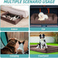 Orthopedic Dog Beds for Medium Size Dog, Pet Couch for Dog Cat, Supportive Foam Bolster Sofa with Waterproof Lining Cover, Anti-Slip, Comfort, Washable, 30x20x7.5 in, U Shape, Brown