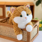 19 inch 3 lbs Cat Weighted Stuffed Animals, Realistic Weighted Cat Stuffed Animal, Sensory Comfort Plush Throw Pillow, Soft Kawaii Kitty Plush Toy Gift for Adults Kids Youth