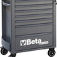 Beta RSC24 Heavy Duty Rolling Tool Cabinet, 7 Drawers, Grey, Ball Bearing Slides, Rubber Mat Liners, 5" Casters, Anti-Fall Edge Worktop, 1760 lbs Load Capacity, Made in Italy