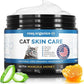 Cat Paw Balm Cat Cream 2 oz: Hot Spot Treatment for Cats Dermatitis, Mange Treatment, Cat Itchy Skin Relief for Dry Skin, Pet Wound Care, Natural Allergy Relief with Manuka Honey, Aloe Vera, Vitamin E