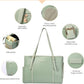 Fashion Dog Purse Pet Carrier Leather Bag for Small Dogs Cats Puppy, Portable Tote Bag Airline Approved Soft-Sided Carriers (Green)