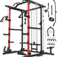 ARMAC Power Cage,1500lbs Multi-Function Power Rack with Adjustable Cable Crossover System and More Training Attachment, Weight Cage for Home Gym