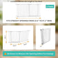 Extra Wide Baby Gate, 30" Tall 47" Wide Configurable Baby Gate Fireplace Safety Fence, Metal Pet Safety Playpen for Toddler/Pet/Dog Christmas Tree Fence (Whtie, 2-Panel)