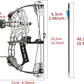Short Axle Compound Bow Hunting Package Adjustable Draw Weight 15-32 Lbs No Bow Press Needed Includes 8 Carbon Arrows, Wrist Release & Sight Left/Right Hand (Short Shaft Type 1)