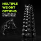 Hex Dumbbell Sets with Rack, 60-550 lb Rubber Encased Exercise & Fitness Dumbbells Set with Rack Option, Hand Weight for Strength Training, Weight Dumbbells