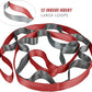 SANKUU Yoga Straps Stretching Strap with 12 Loops Workout Poster, Straps for Stretching Physical Therapy Equipment Long Stretch Out Bands for Exercise, Pilates and Gymnastics for Women Men