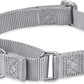 Hyhug Pets Premium Upgraded Heavy Duty Nylon Anti-Escape Medium Martingale Collar for Boy and Girl Dogs Comfy and Safe - Professional Training, Daily Use Walking. (Medium, Sleet Gray)