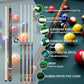 Pool Stick Set of 4, Pool Sticks for Adults, 58inch Billiard Cue Sticks with Maple Wood, Bar Billiard Cue Stick for Professional Billiard Players - 18oz, 19oz, 20oz, 21oz
