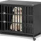 42 inch Heavy Duty Dog Crate with Self-Locking Latch, Indestructible Steel Large Kennel with Enclosed Design, Chew-Proof and Escape-Proof Pet Cage for High Anxiety Dogs