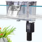 AQQA Quiet 30-50 Gallon Fish Tank Filters - Auto Start Hang on Back Aquarium Filter, Adjustable Flow, Deodorization Decontamination Filter System AQ168 (8W 200GPH)