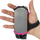 Noxgear Hand Held Phone Holder - Handheld Grip Phone Holder with Key Fob & Card Slot for Running, Jogging & Working Out - Compatible with All Phones - Machine Washable (Raspberry, Right Hand)
