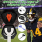 ARGOMAX Sports Lip Guard Case with Clip, Specializing Storage of Mouthguards with Lip Protection. Compatible with Various Brands of Football Lip Guard, Black+Orange.