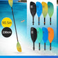 OCEANBROAD Kayak Paddle 86in/218cm, 90.5in/230cm Alloy Shaft 2-Piece Floatable Kayak Oar for Kayaking Canoeing Boating