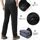 YSENTO Men's Fleece Lined Ski Snow Pants Winter Waterproof Softshell Insulated Hiking Cargo Pants