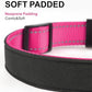 TagME Airtag Dog Collar,Waterproof Reflective Pet Collar with Airtag Holder,Soft Padded and Double D-Rings for Medium Dogs,Hot Pink