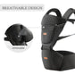 Baby Carrier with Hip Seat, Baby Carrier Newborn to Toddler, 6-in-1 Ways to Carry, All Seasons, Adjustable Baby Holder Carrier for Breastfeeding(Black)