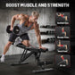 FLYBIRD Adjustable Bench,Utility Weight Bench for Full Body Workout- Multi-Purpose Foldable Incline Bench (Black)