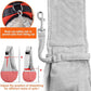 Tomkas Small Dog Sling Carrier - Zipper Pocket & Adjustable Strap - for 3-10 lbs Pets(Grey) Puppy