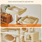 Taoqimiao Cat Tree, 71-Inch Cat Tree Cat Tower for Indoor Cats, Plush Multi-Level Cat Condo with 10 Scratching Posts, 2 Perches,Basket, 2 Caves,Hammock, 2 Pompoms,MS020M Beige