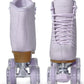 Roller Skates for Women or Men with Height Adjustable Rubber Stoppers Retro Suede Quad Roller Skates for Outdoor and Indoor