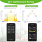 hygger 35W Smart Aquarium Light, Bluetooth LED Light with App Control, Full Spectrum Fish Tank Light with 24/7 Lighting Cycle, 5 Modes, Adjustable Timer, for 24"-30" Freshwater Planted Tank