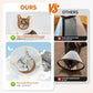 Cat Cone Collar Soft- Adjustable Comfortable Air Mesh Recovery Cone After Surgery to Stop Licking and Scratch, Alternative to Plastic Elizabethan Collar for Cat, Whiskers Freedom (Brown, S)